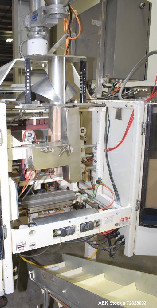 Used Hayssen Vertical Form Fill Seal Bagger with Mateer Auger Filler